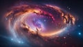 Planets, stars and galaxies in outer space showing the beauty of space exploration Royalty Free Stock Photo