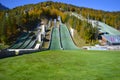 Planica Mountains Ski Jump Centre Slovenia Royalty Free Stock Photo