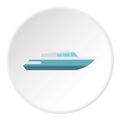 Planing powerboat icon, flat style