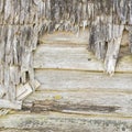 Plank wall of old wind mill Royalty Free Stock Photo