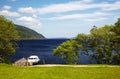 Planked footway on Loch Ness Royalty Free Stock Photo