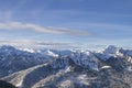 Plankenstein and Risserkogel in winter Royalty Free Stock Photo