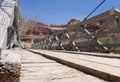 Planks and Railing of an Older Bridge