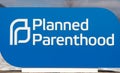 Planned Parenthood Clinic Exterior and Trademark Logo Royalty Free Stock Photo