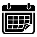 Planner icon, simple style