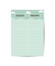 Daily planner notes templates decorated in sky blue