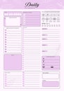 Lilac glider for planning the day in all matters and directions