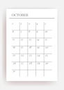 Planner sheet vector. Printable vertical notebook page Royalty Free Stock Photo