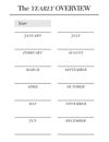Planner sheet vector. Printable vertical notebook page Royalty Free Stock Photo