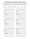 Planner sheet vector. Printable vertical notebook page Royalty Free Stock Photo