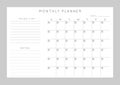 Planner sheet vector Royalty Free Stock Photo