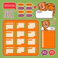 PLANNER STIKERS 2022 WITH TIGER Printable And Cutting Set