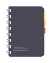 Planners notebook vector illustration. Royalty Free Stock Photo