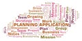 Planning Application word cloud.