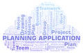 Planning Application word cloud.