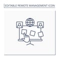 Planning board line icon Royalty Free Stock Photo
