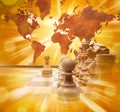 Business Trade Global Strategy Chess Royalty Free Stock Photo