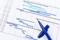 Planning Chart for Financial Project Royalty Free Stock Photo