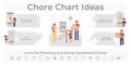 Planning Chores Infographic Royalty Free Stock Photo
