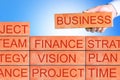 Planning Concept, Businessman project plan business.