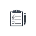 Planning related vector glyph icon. Royalty Free Stock Photo