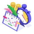 Planning schedule time management Royalty Free Stock Photo