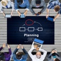 Planning Strategy Vision Collaboarate Solutions Concept Royalty Free Stock Photo