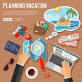 Planning Vacation Concept