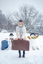 Planning winter vacations. Winter holiday. Winter World Travel. Winter holiday trip concept.