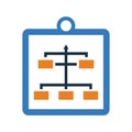 Planning, workflow, project plan icon. Glyph style vector EPS