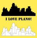 Plano, Texas ( city silhouette )