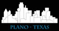 Plano, Texas ( city silhouette )