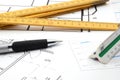 Plans for architecture Royalty Free Stock Photo