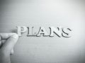 Plans Motivational Words Quotes Concept Royalty Free Stock Photo