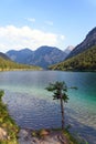 Plansee lake in the Alps mountain