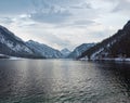 Plansee lake (Austria) winter view