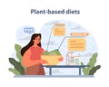 Plant-Based Diets Concept. A