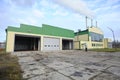 The plant, boiler-house using biofuel - wood chip