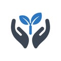 Plant Care Hands Icon