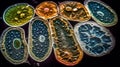 Plant cell eukaryotes background wallpaper for PowerPoint and presentations ai generated