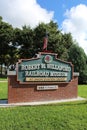 PLANT CITY RAILROAD MUSEUM SIGN Royalty Free Stock Photo