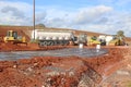 Plant on a construction site Royalty Free Stock Photo