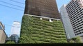 Plant-covered carpark storeys at Gaysorn Tower Royalty Free Stock Photo