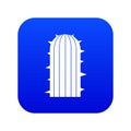 Plant of desert icon digital blue