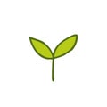 Plant doodle icon, vector illustration Royalty Free Stock Photo