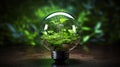 Plant Encased Light Bulb Royalty Free Stock Photo