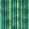 Plant flora seamless pattern green