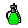 plant garden sprayer game pixel art vector illustration