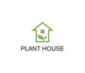 design plant house logo symbol real estate Royalty Free Stock Photo