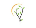 plant icon logo vector illustration design